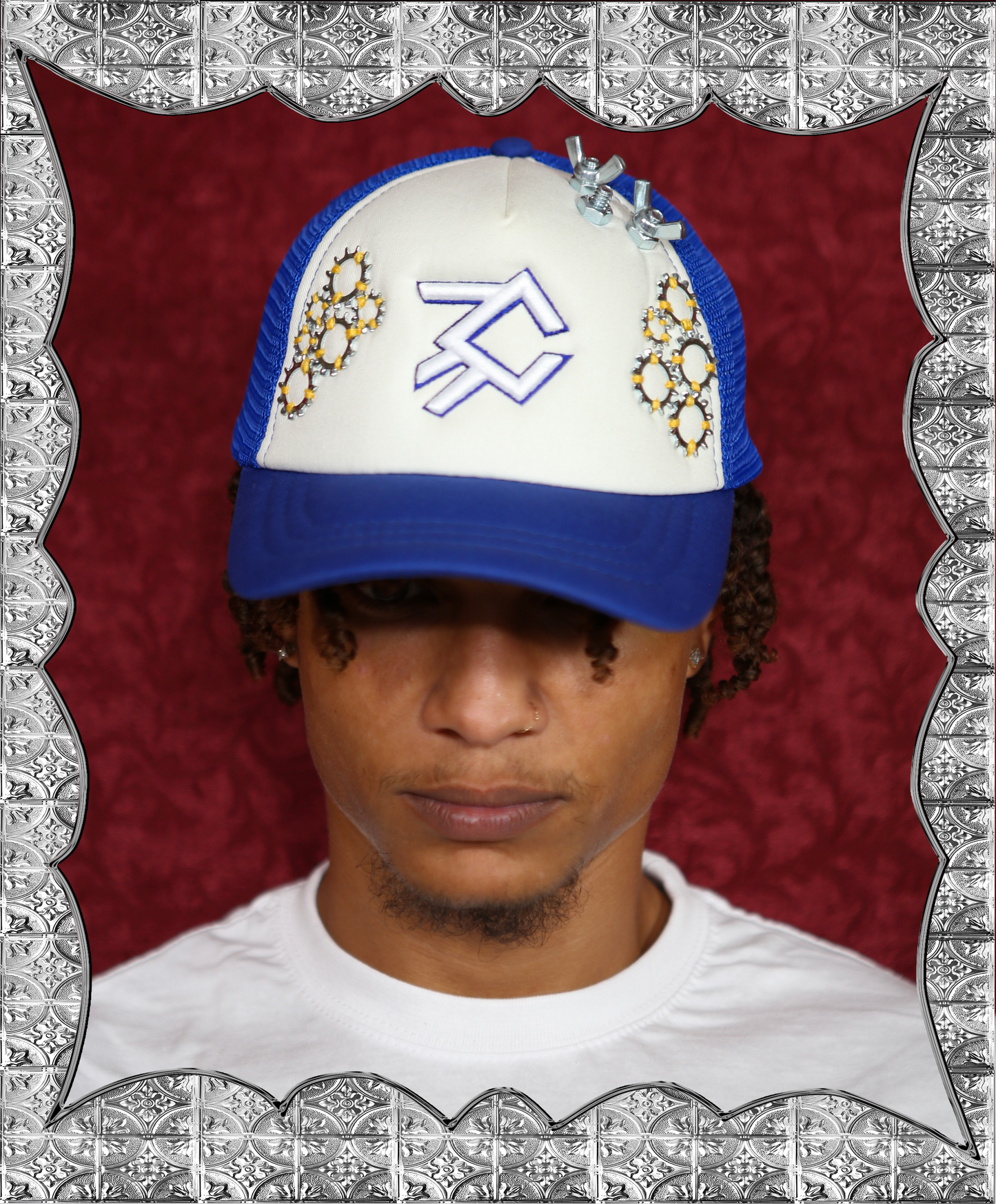 Tri-Bolt Trucker - Royal/Ivory